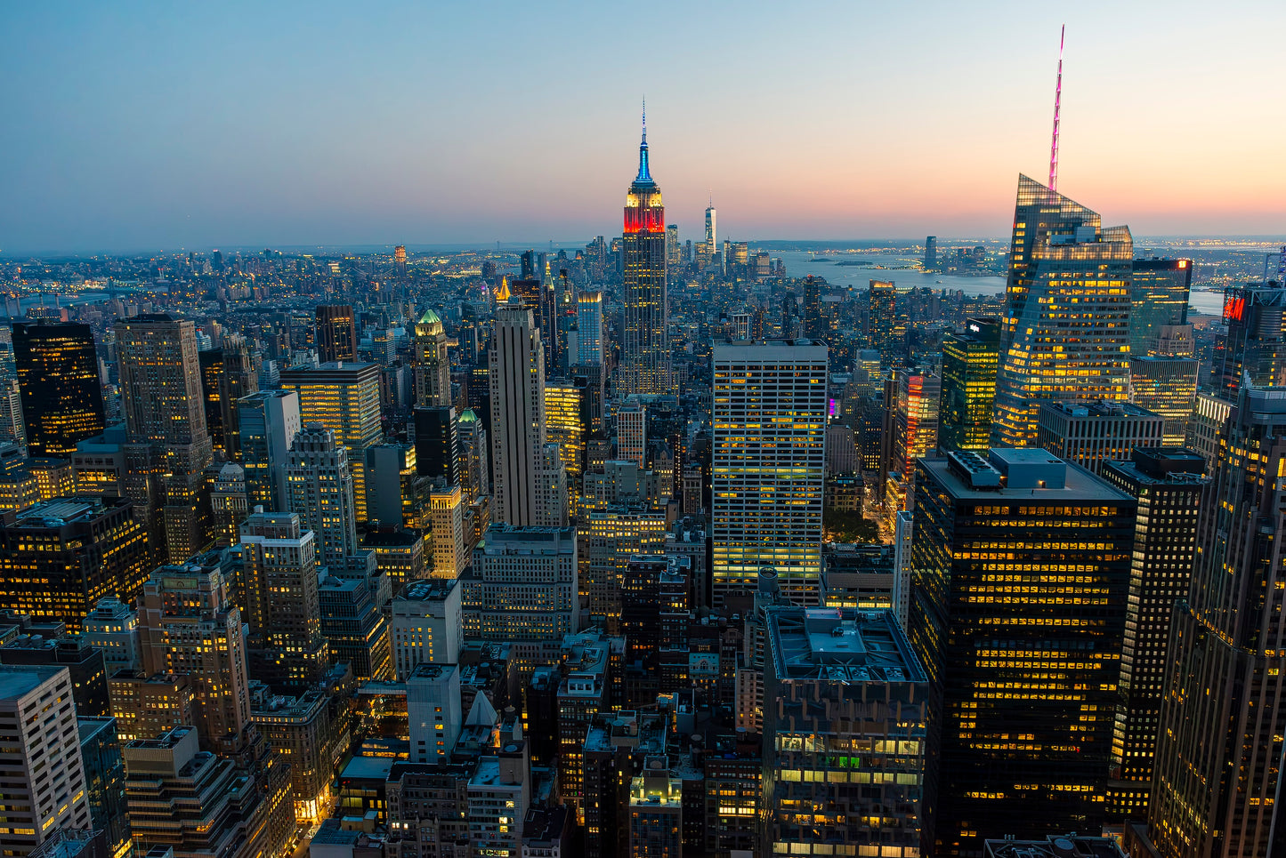 Empire State Building New York at Sunset