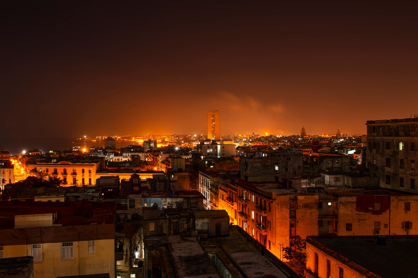 Havana Cityscape at Night