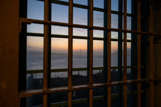 Golden Gate Bridge San Francisco as seen from Alcatraz