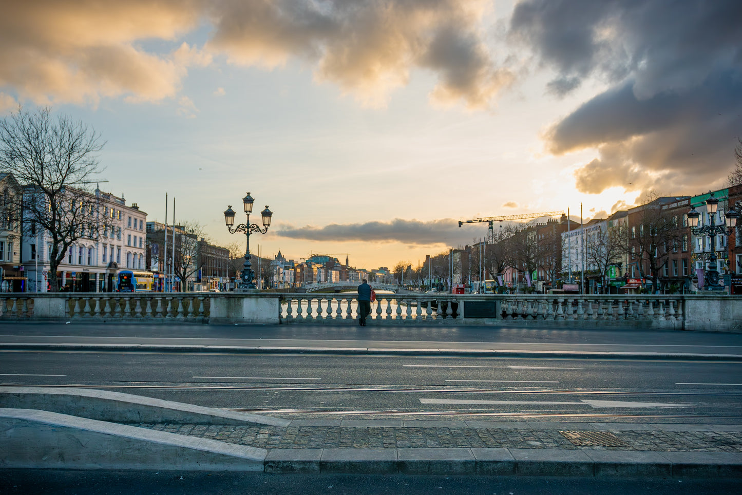 O'Connell Bridge Covid Lockdown