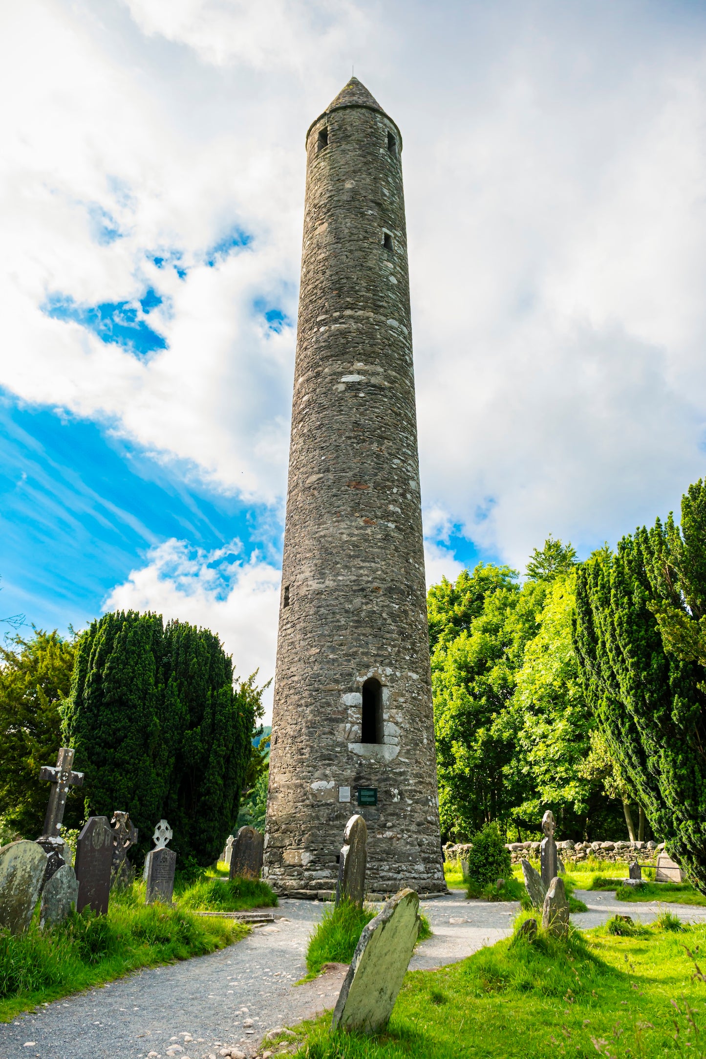 Glendalough Round Tower Portrait